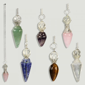EGIPCIO. Minerales surtidos. Pendulo con metal
