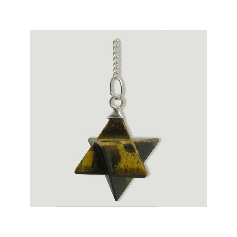 MERKABA. Ojo de Tigre. Pendulo metal MERKABA. Ojo de Tigre. Pendulo metal
