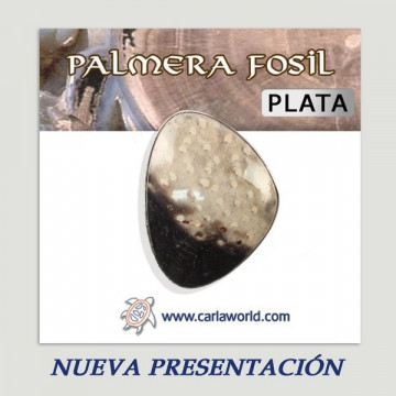 Anillo plata. Palmera fósil. 5 a 12gr. (PRECIO POR GRAMO)
