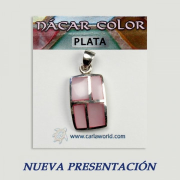 Colgante plata. Nacar. 3 a 7gr. (PRECIO POR GRAMO)