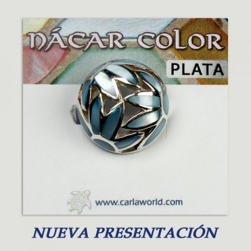 Anillo plata. Nacar. 4 a 10gr. (PRECIO POR GRAMO)