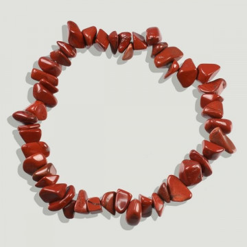 Pulsera chip elástica Jaspe rojo