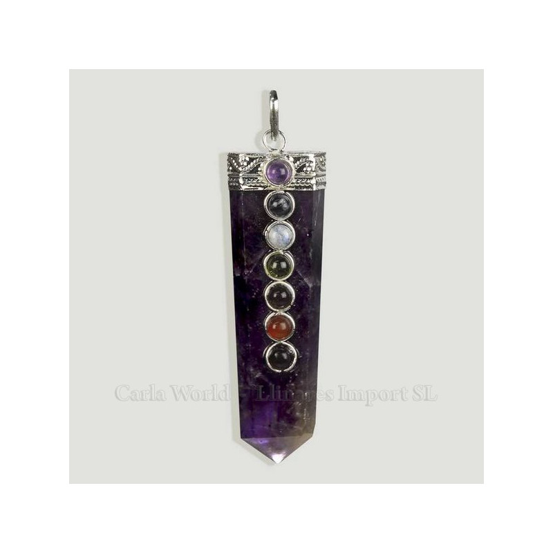 CHAKRA. Colgante punta Amatista Calidad.B CHAKRA. Colgante punta Amatista Calidad.B