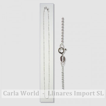 Cadena plata 45 cm - Modelo 18