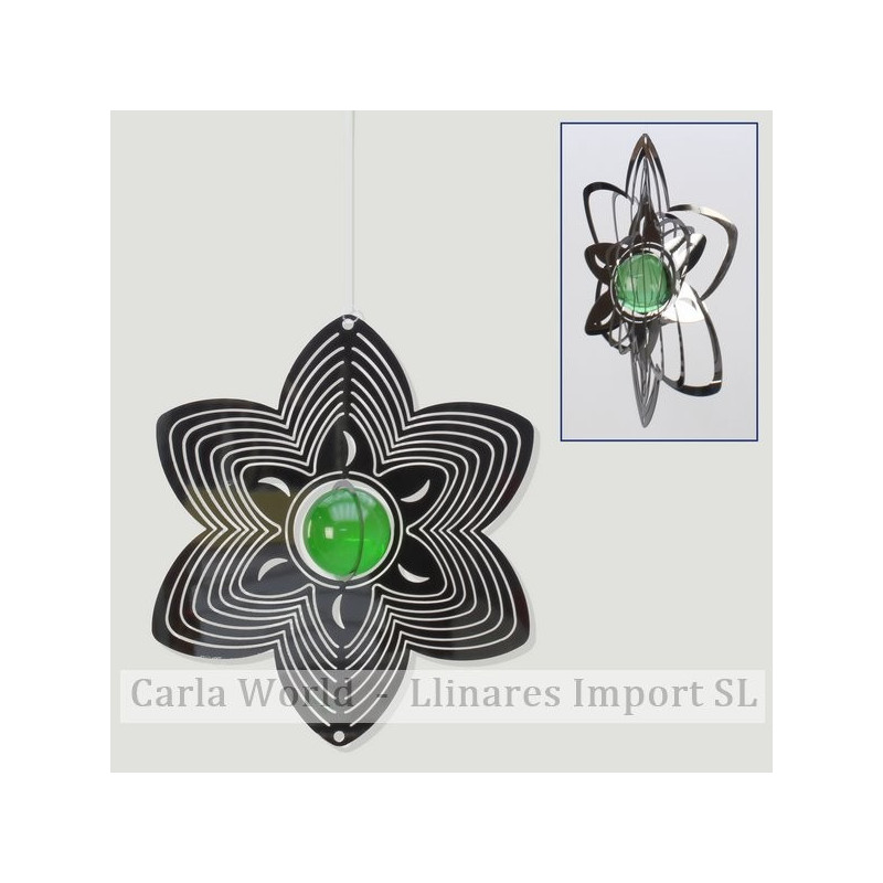 Spinner acero flor con bola surtida 15cm Spinner acero flor con bola surtida 15cm