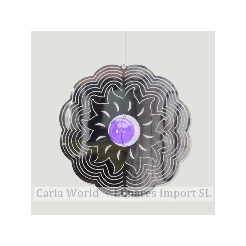 Spinner acero flor 02 con bola surtida 15cm Spinner acero flor 02 con bola surtida 15cm