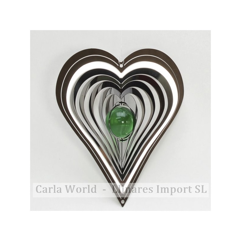 Spinner acero corazón con bola surtida 15cm Spinner acero corazón con bola surtida 15cm