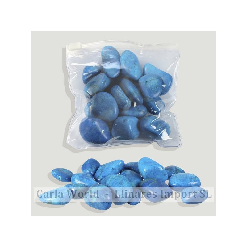 Rodado 50uds/kg (250 gr) Howlita azul Rodado 50uds/kg (250 gr) Howlita azul