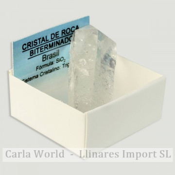 Cajita 4x4 - Cristal roca biteminado - Brasil