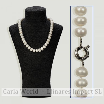 Collar perla blanca 50cm