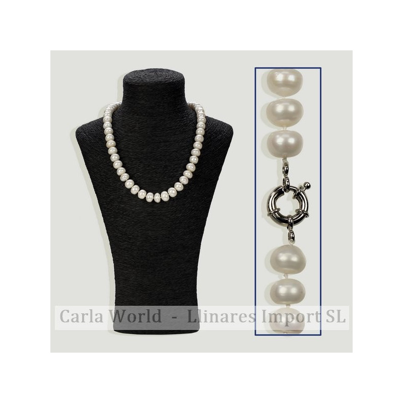 Collar perla blanca 50cm Collar perla blanca 50cm