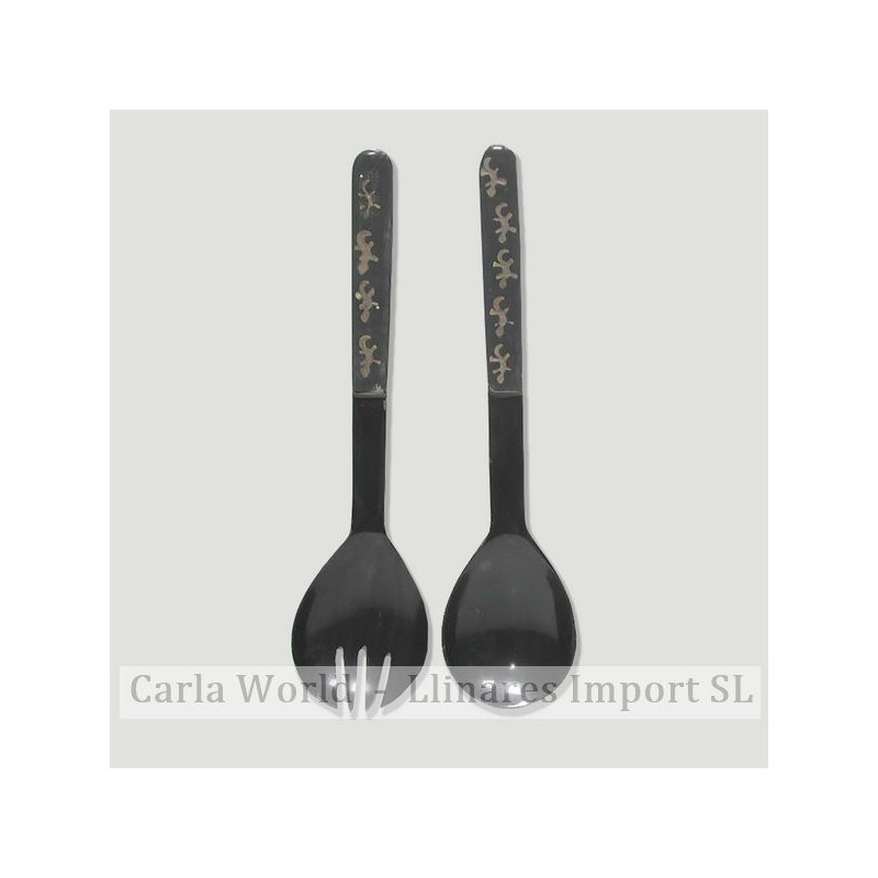 Set 2 cubiertos ensalada madera y hueso. Modelo 03 Set 2 cubiertos ensalada madera y hueso. Modelo 03
