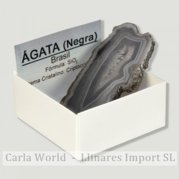 Cajita 4x4 – Ágata chapa Negra - Brasil
