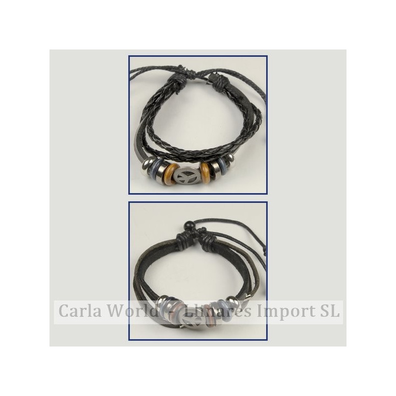 Gancho 79 – Pulsera doble piel con cordón de nudo corredizo. Modelos charms surtidos Gancho 79 – Pulsera doble piel con cordón de nudo corredizo. Modelos charms surtidos