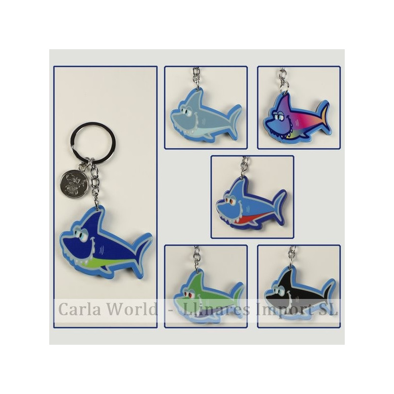 Gancho 06 – Llavero Sea 1 modelo Tiburón. Colores surtidos. Gancho 06 – Llavero Sea 1 modelo Tiburón. Colores surtidos.