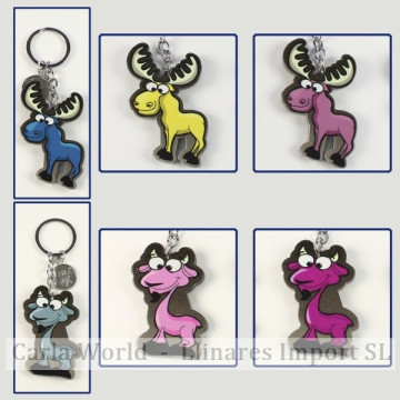 Gancho 08 – Llavero Forest 2 modelos Arce y Cabra montesa. Colores surtidos.