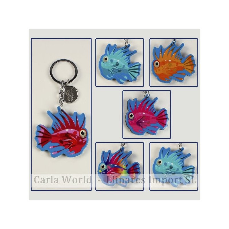 Gancho 07 – Llavero Sea 6 modelo Pez púas. Colores surtidos. Gancho 07 – Llavero Sea 6 modelo Pez púas. Colores surtidos.