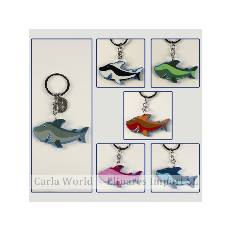 Gancho 13 – Llavero Sea 6 modelo Tiburón. Colores surtidos. Gancho 13 – Llavero Sea 6 modelo Tiburón. Colores surtidos.