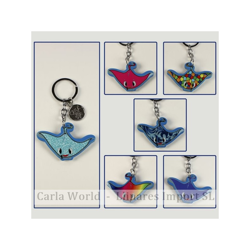 Gancho 15 – Llavero Sea 6 modelo Pez Manta. Colores surtidos. Gancho 15 – Llavero Sea 6 modelo Pez Manta. Colores surtidos.