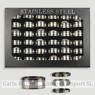 Anillos acero calendario