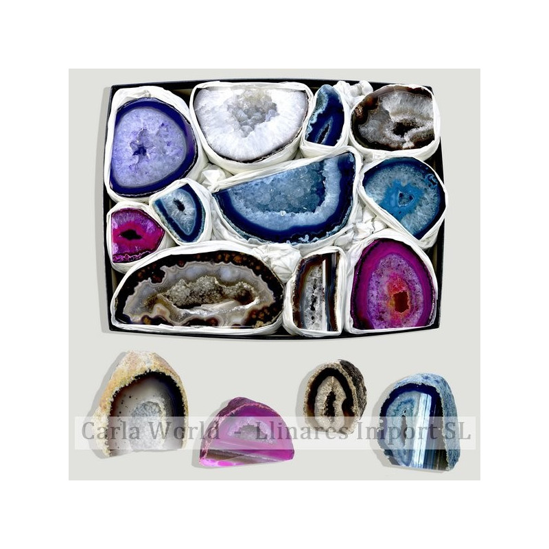 Geoda Ágata base cortada. Colores surtidos (5,5-6kg) 35x27x6cm Geoda Ágata base cortada. Colores surtidos (5,5-6kg) 35x27x6cm