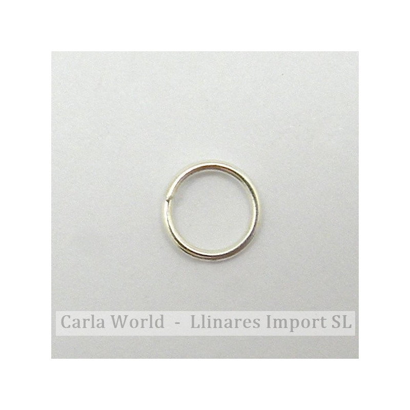 PLATEADA. Anilla metal abierta 6mm PLATEADA. Anilla metal abierta 6mm