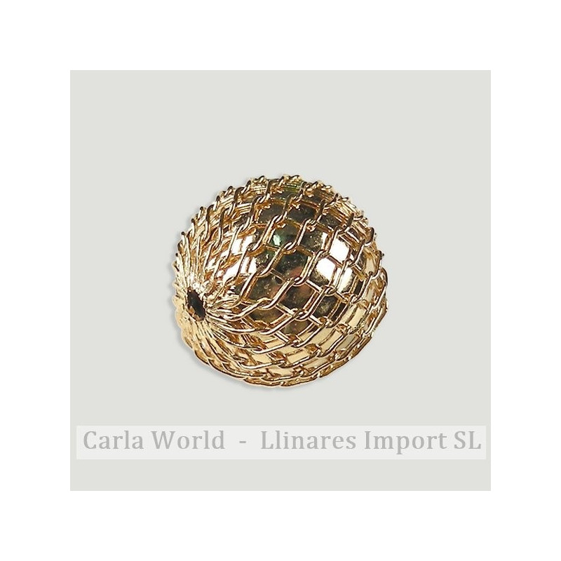 DORADA. Bola metal malla 10mm DORADA. Bola metal malla 10mm