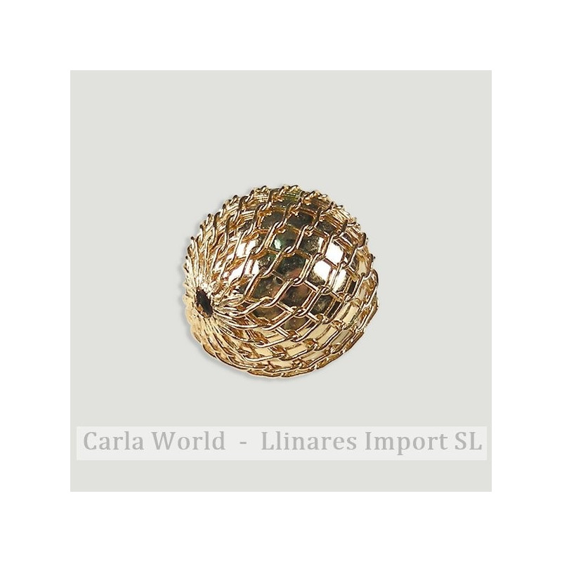 DORADA. Bola metal malla 8mm DORADA. Bola metal malla 8mm