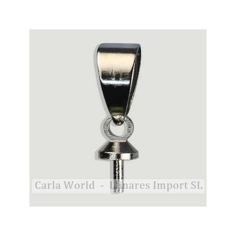 PLATEADA. Colgante anilla con casquillo pin 14mm PLATEADA. Colgante anilla con casquillo pin 14mm