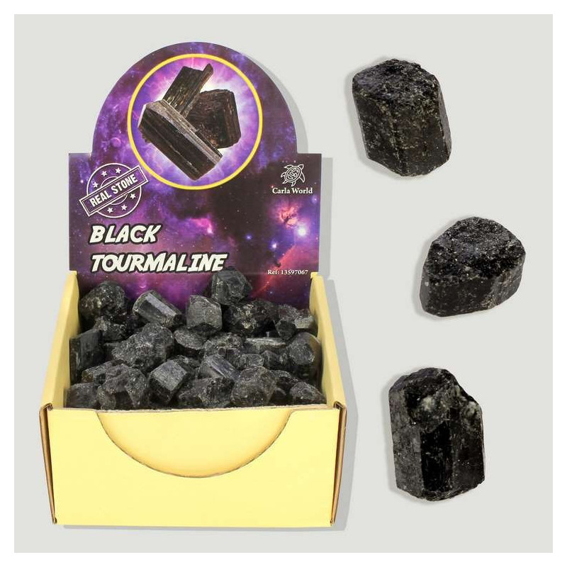 BLACK TOURMALINE. Turmalina Negra pequeña BLACK TOURMALINE. Turmalina Negra pequeña