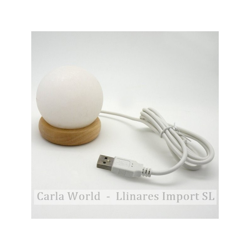Lampara de sal bola con LED USB Lampara de sal bola con LED USB