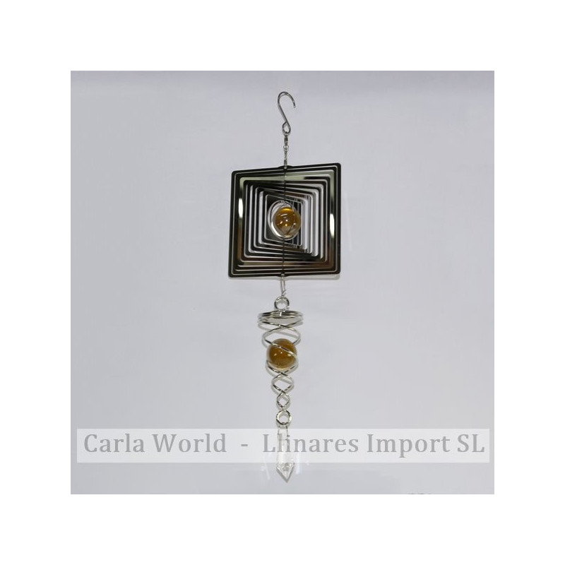 Spinner acero CUADRADO con bola y cono bola 30cm Spinner acero CUADRADO con bola y cono bola 30cm