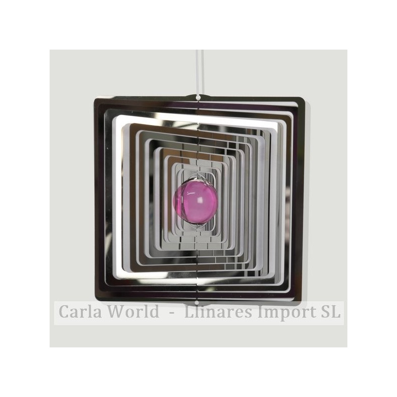 Spinner acero CUADRADO con bola colores surtidos 15cm Spinner acero CUADRADO con bola colores surtidos 15cm