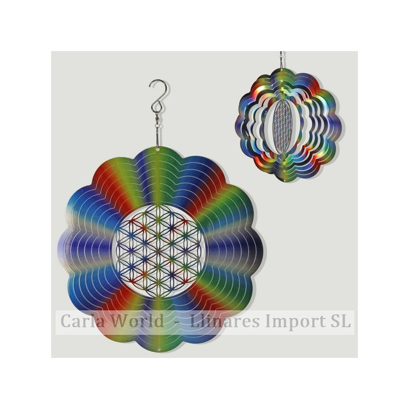 Spinner acero multicolor FLOR VIDA 01 25cm Spinner acero multicolor FLOR VIDA 01 25cm
