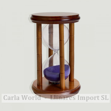 Reloj de Arena madera 30 minutos. 15x24cm