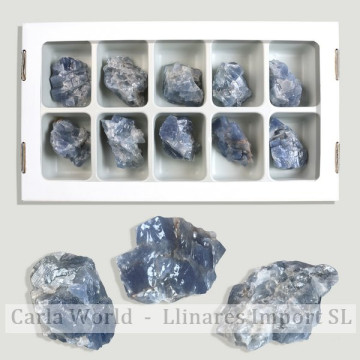 Blue Calcite. Box 10