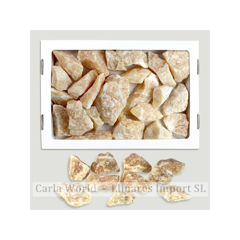Boîte orange en calcite. 2 kg environ Boîte orange en calcite. 2 kg environ