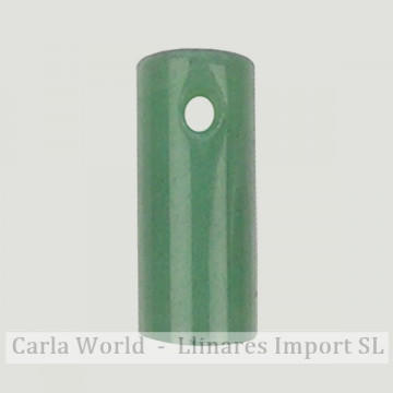 Colgante cilindro. Aventurina verde 12x25mm