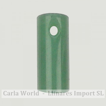 Pendentif de cylindre. Aventurine verte 12x25mm