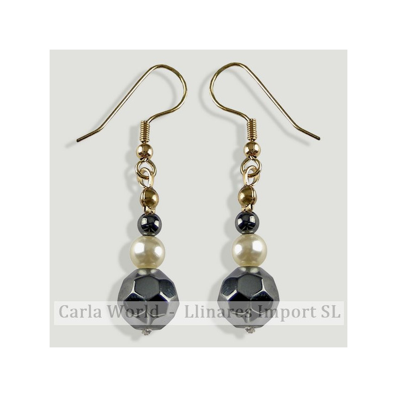 Hook 06 - Hemtite earrings Hook 06 - Hemtite earrings