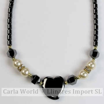 Gancho 18 - Collar Hematite
