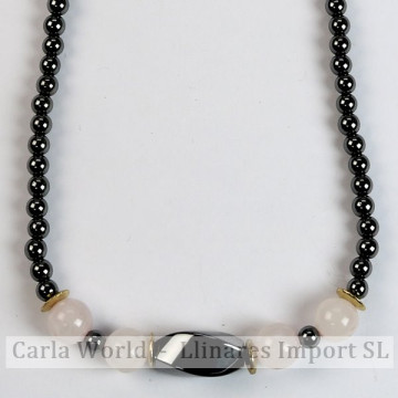 Gancho 29 - Collar Hematite