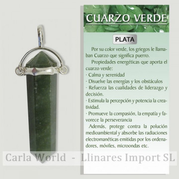 GREEN QUARTZ. SILVER...