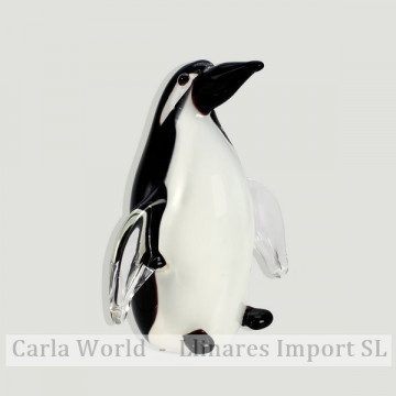 Penguin glass crafts. 13cm
