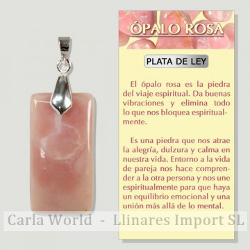 OPALE ROSE. Pendentif...