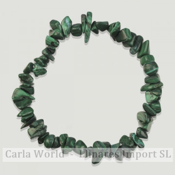 Bracelet à puce élastique. Malachite