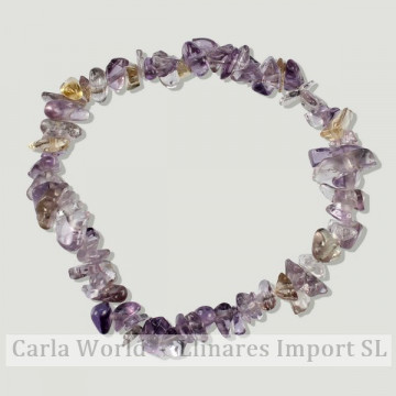 Elastic chip bracelet. Ametrine