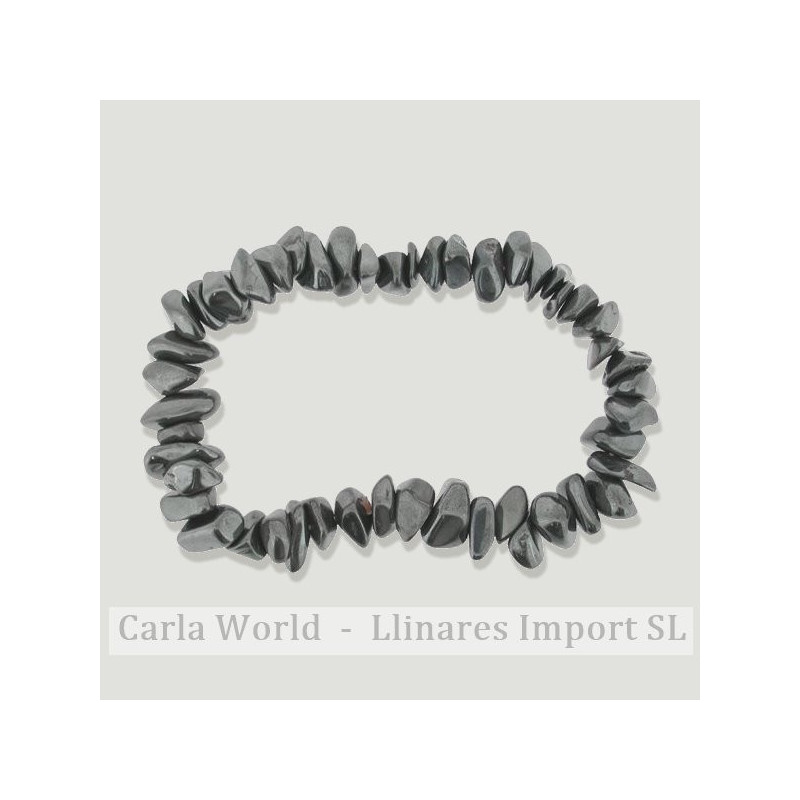 Pulsera chip elástica Hematite Pulsera chip elástica Hematite