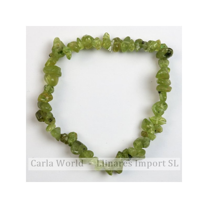 Elastic chip bracelet. Peridot Elastic chip bracelet. Peridot