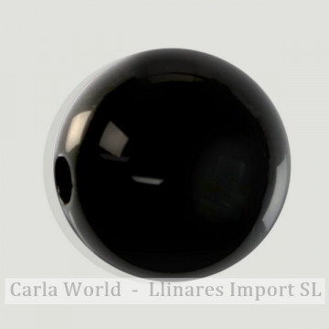 Pendentif boule. 18mm Onyx